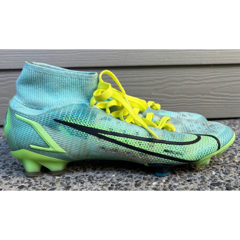 Nike Mercurial Superfly 8 Elite FG Soccer Cleats Turquoise Lime Glow CV0958-403